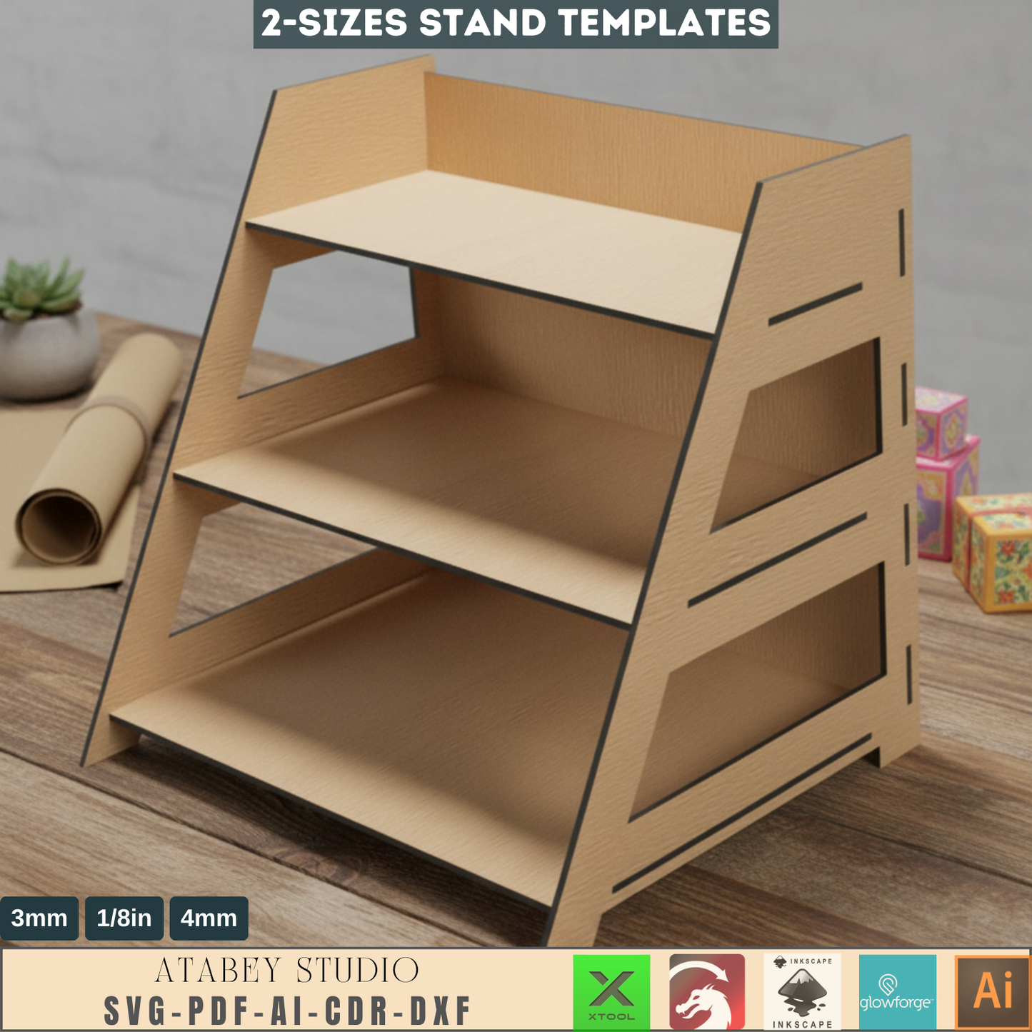DIY 3 and 4 Tier Gift Card Display Stand - Perfect for Retail Showcase 617