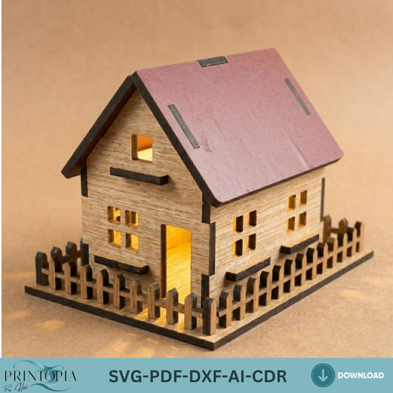 Dollhouse Laser Cut File Bundle  Perfect for Woodworking, DIY Miniature House Projects 131
