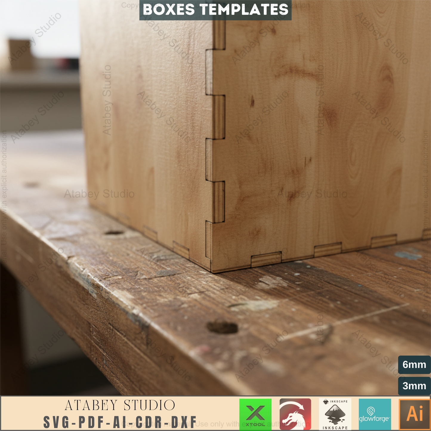 Laser Cut Wooden Box Designs - Easy DIY Craft Projects for All Occasions-Versatile Wooden Box Plans 655