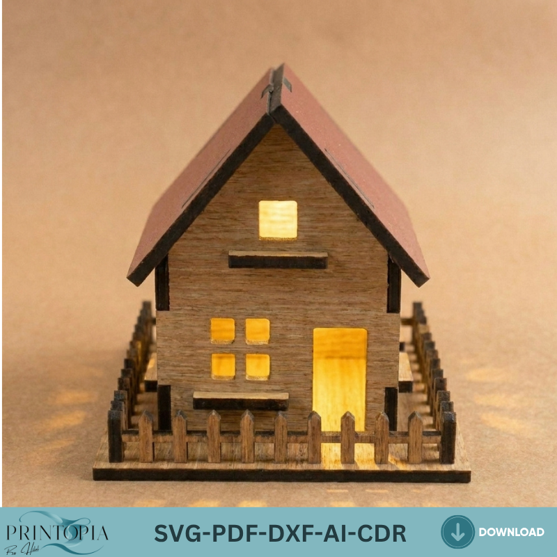 Dollhouse Laser Cut File Bundle  Perfect for Woodworking, DIY Miniature House Projects 131
