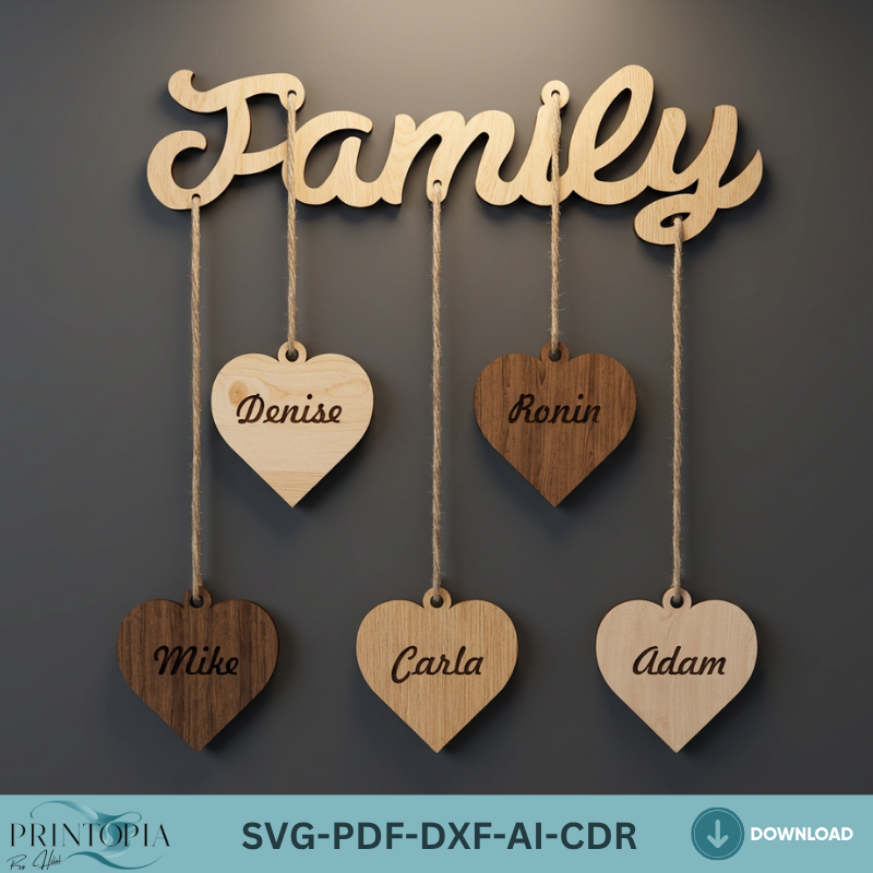 Our Family Birthday and Celebration Calendar / Personalised Wooden Birthday Board