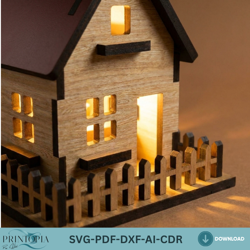 Dollhouse Laser Cut File Bundle  Perfect for Woodworking, DIY Miniature House Projects 131