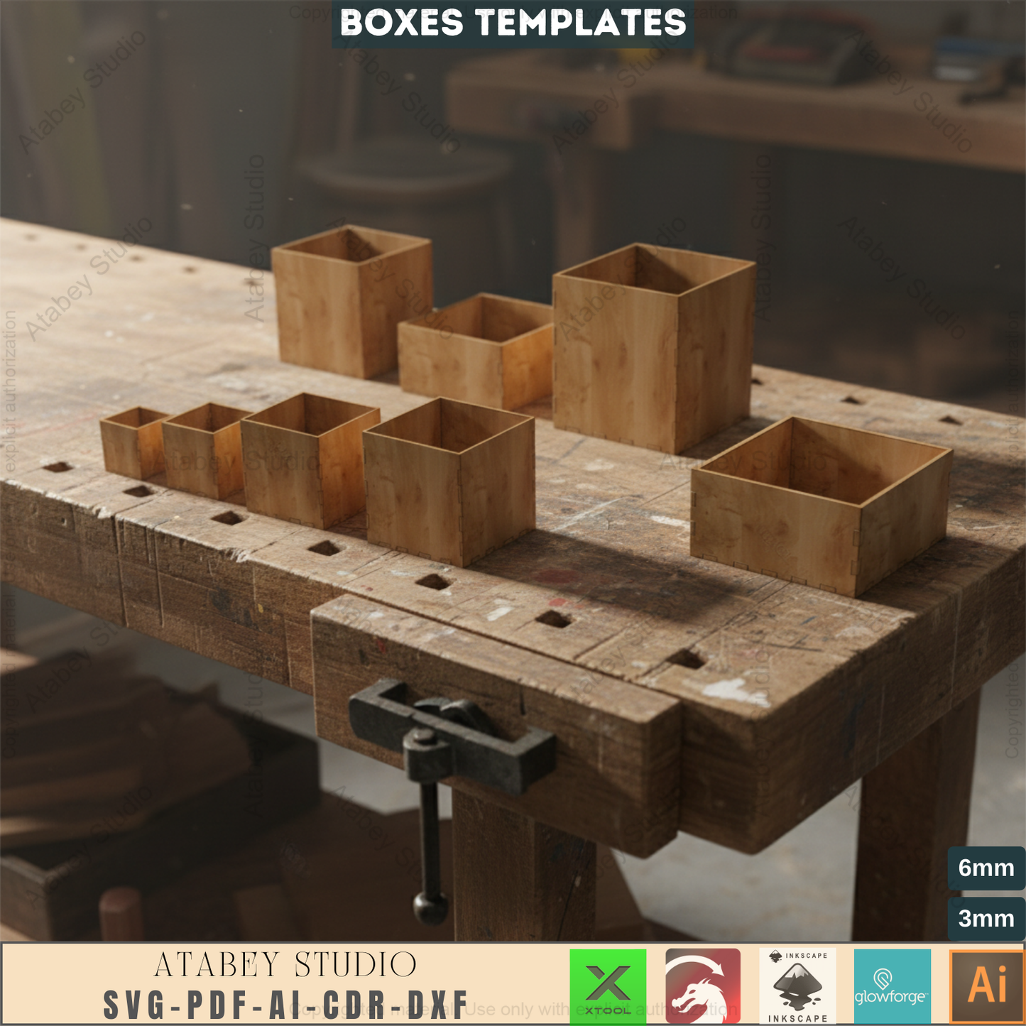 Laser Cut Wooden Box Designs - Easy DIY Craft Projects for All Occasions-Versatile Wooden Box Plans 655
