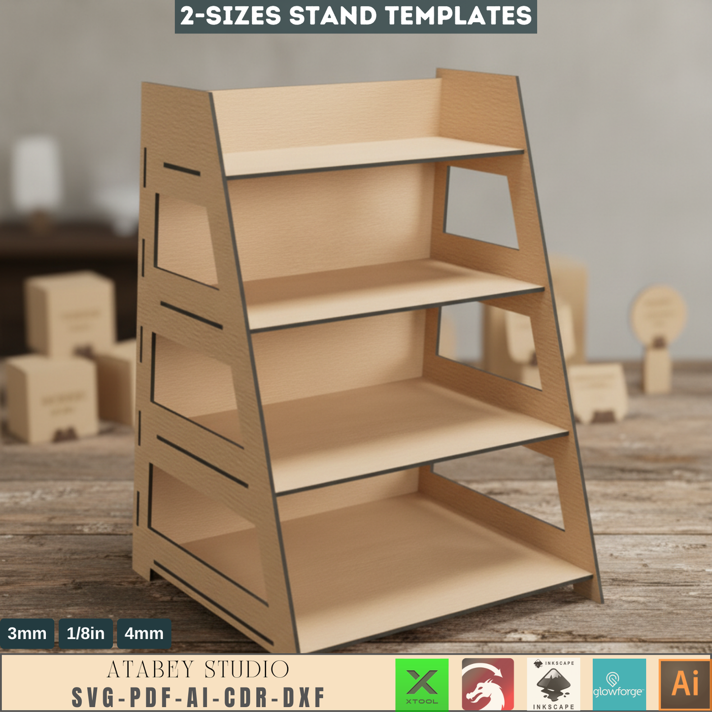 DIY 3 and 4 Tier Gift Card Display Stand - Perfect for Retail Showcase 617