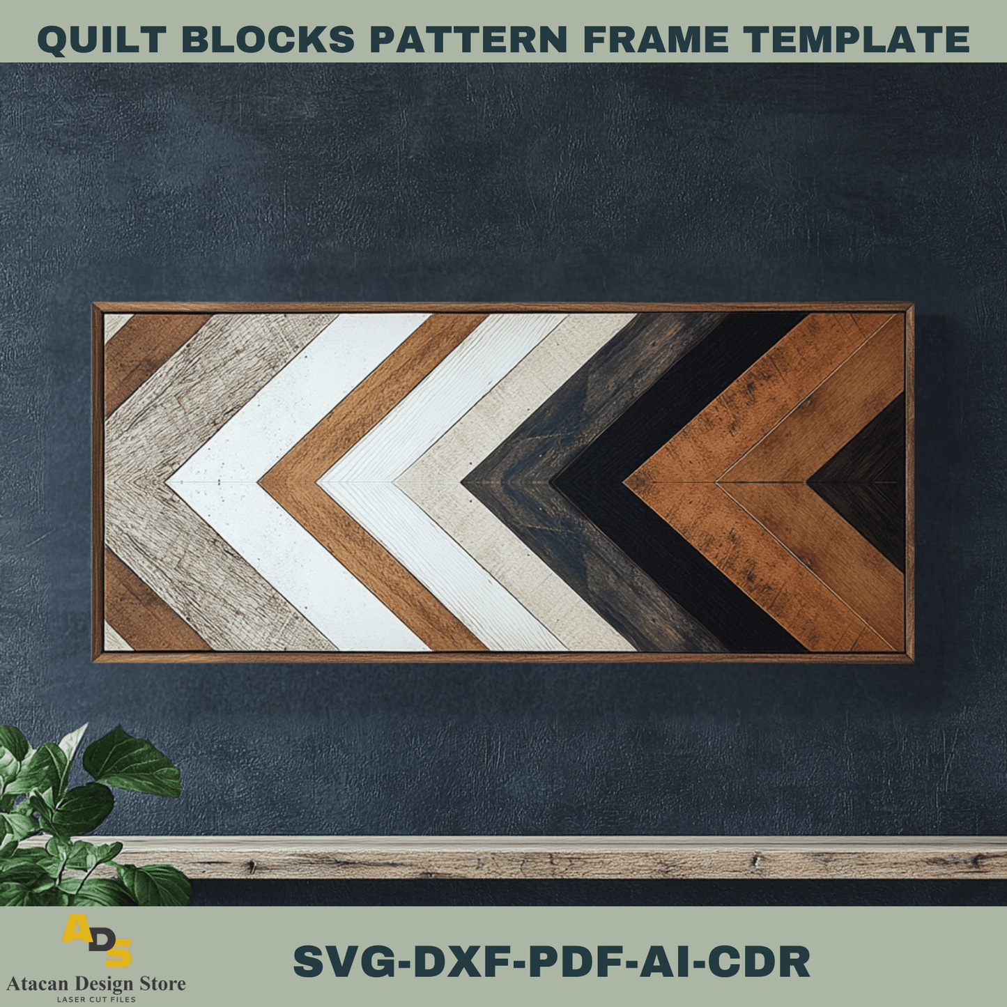 Digital Quilt Block SVG Templates for Barn Wood Art – Perfect for Laser Cutting 754