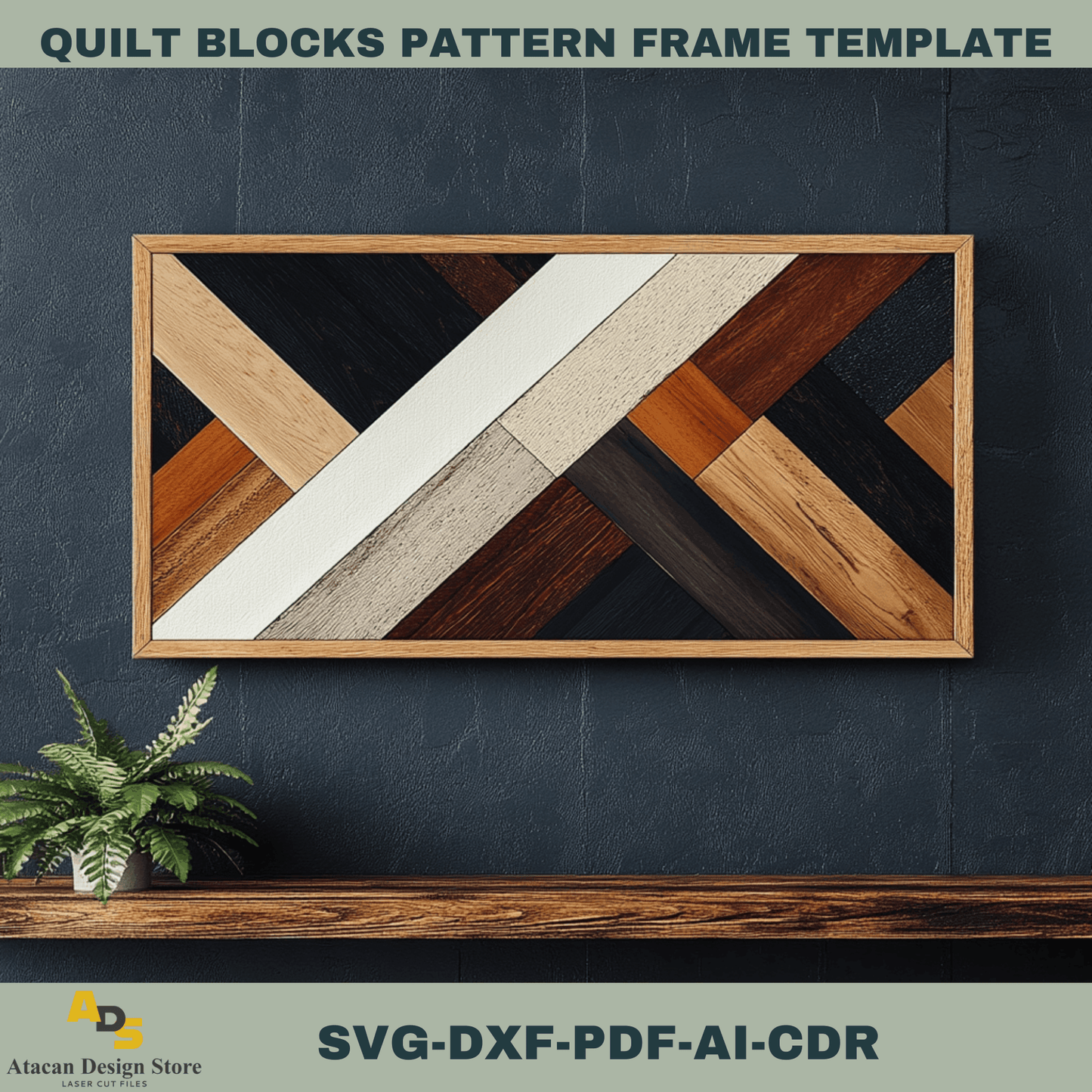 Digital Quilt Block SVG Templates for Barn Wood Art – Perfect for Laser Cutting 754