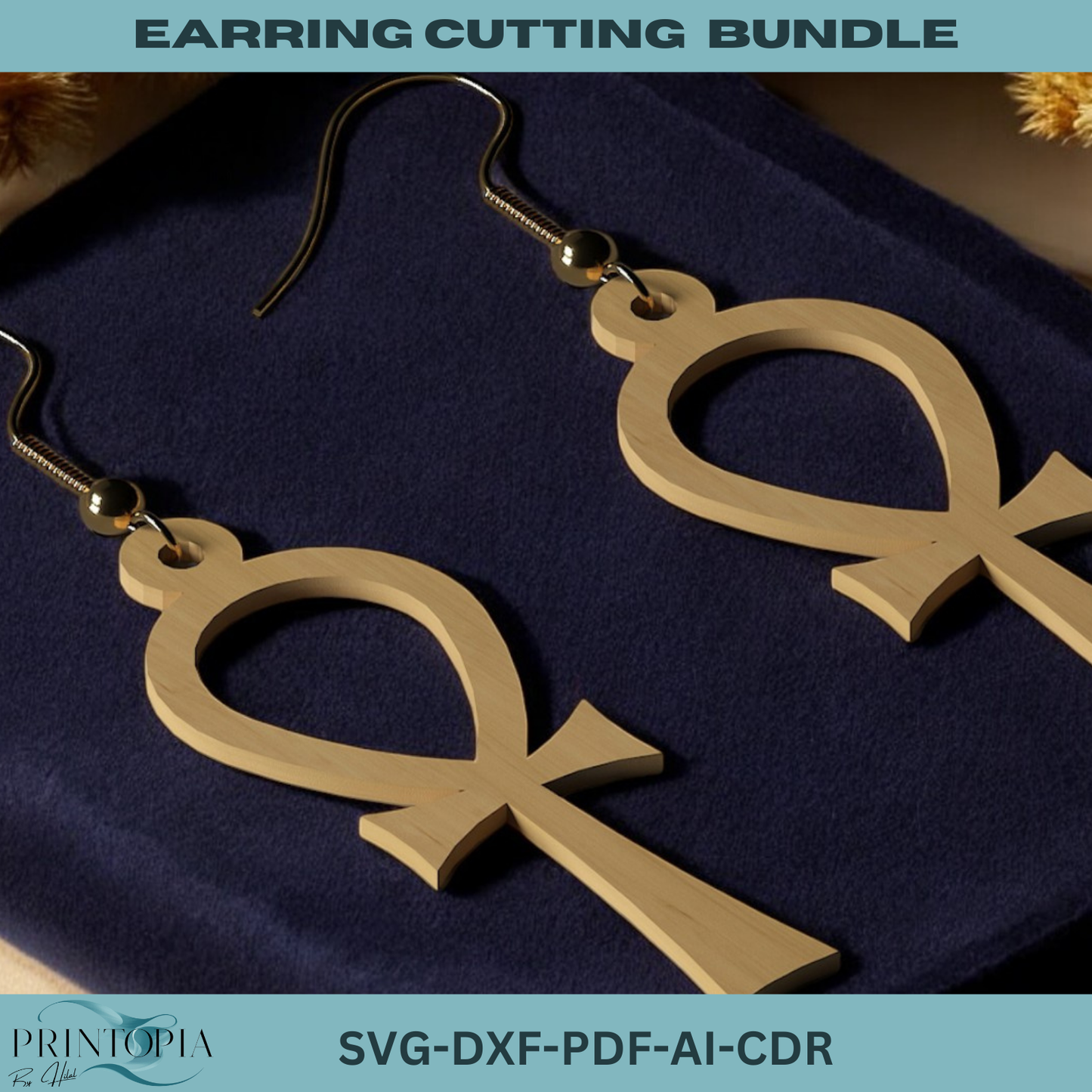 Earring Cutting Bundle - Stylish Laser Cut Designs for DIY Jewelry 192