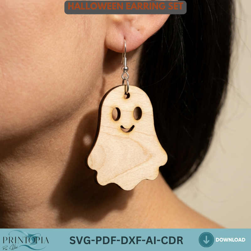 34 Halloween Earring Laser Cut Templates Wood Jewelry Bundle Halloween Earrings Making