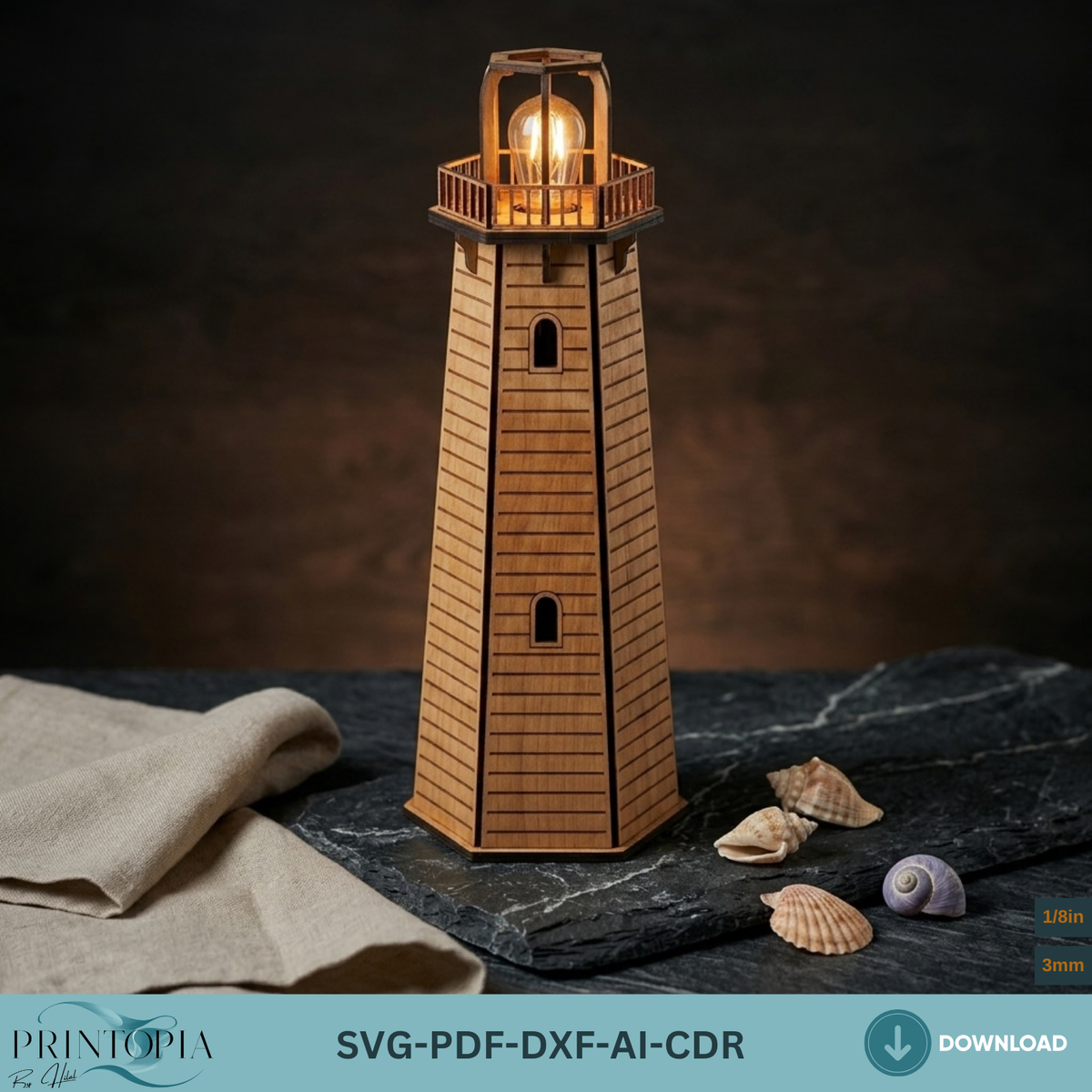 Decorative Wood Lantern Laser Cut Template Hanging Plywood Lamp Pattern Table Decor