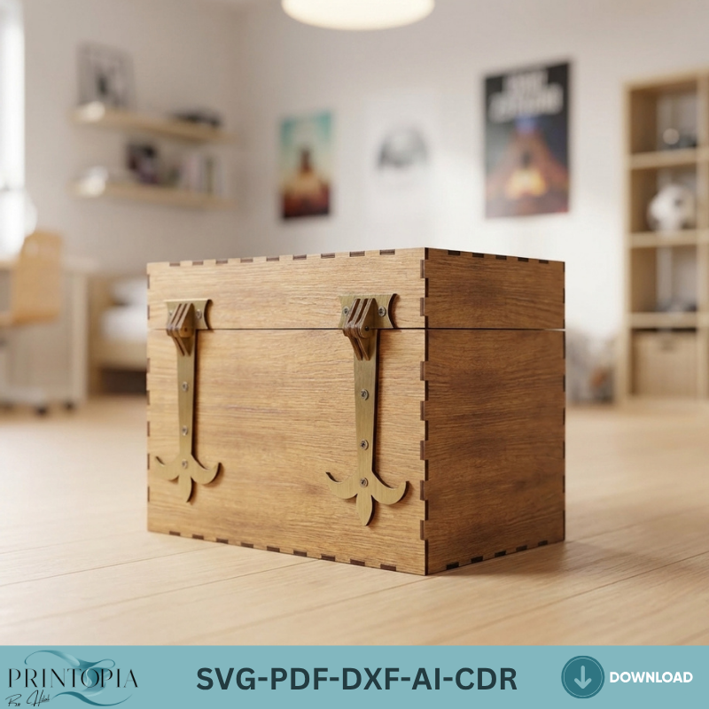 Wooden hinge Laser cut files / Laser Box Cutting Templates / Hinges for Box