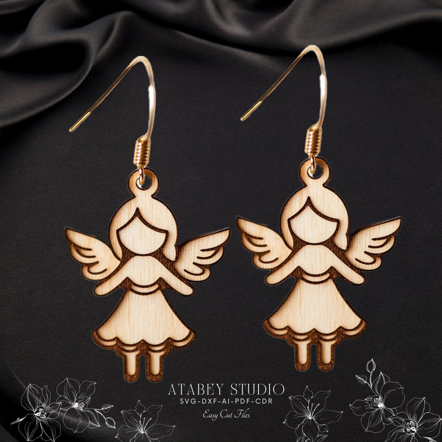 Angel & Bell Earrings Bundle - Perfect for Laser Cutting Machines  Holiday Jewelry Creations 884