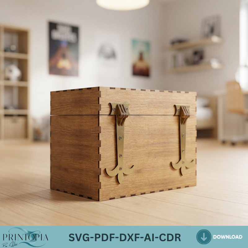 Wooden hinge Laser cut files / Laser Box Cutting Templates / Hinges for Box