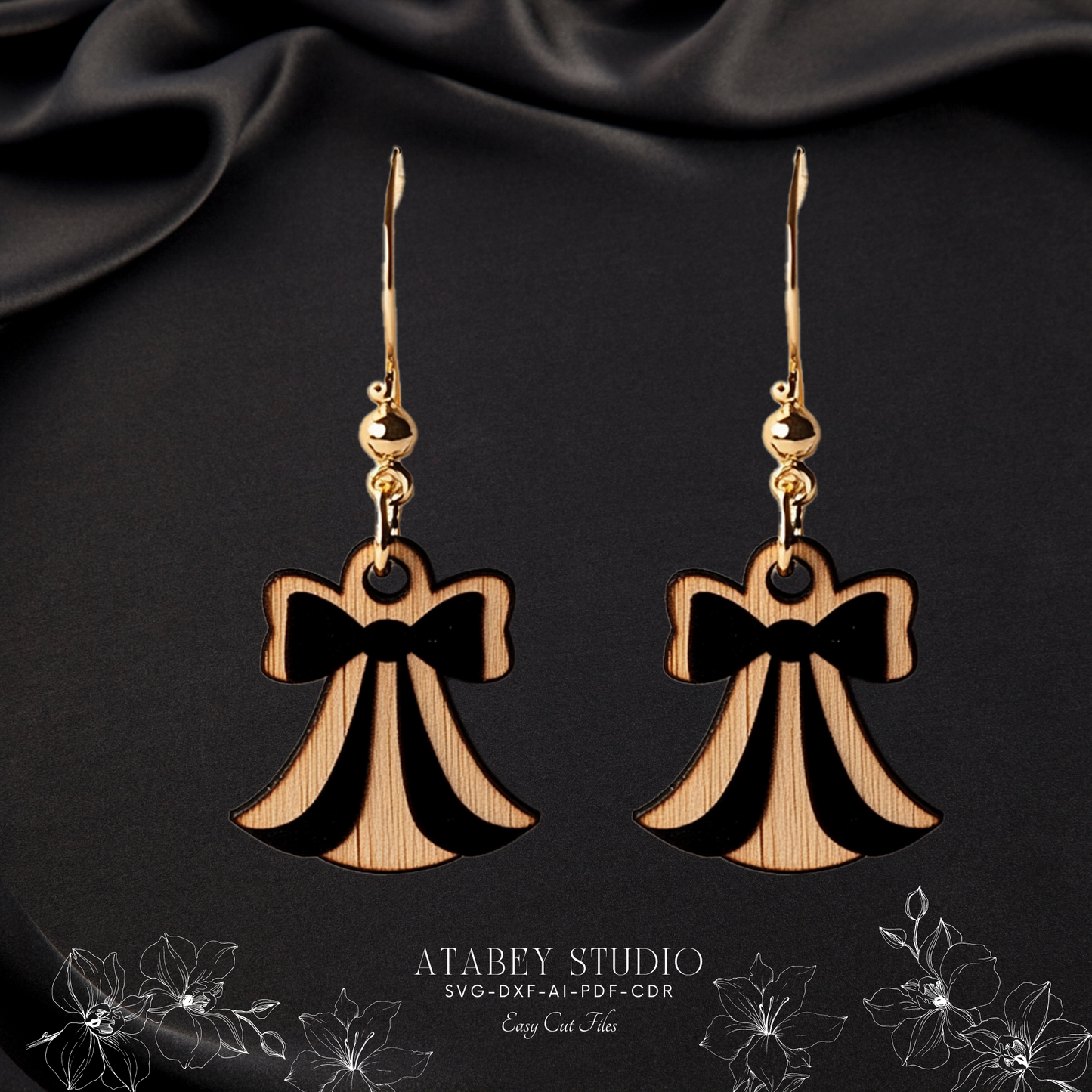 Angel & Bell Earrings Bundle - Perfect for Laser Cutting Machines  Holiday Jewelry Creations 884