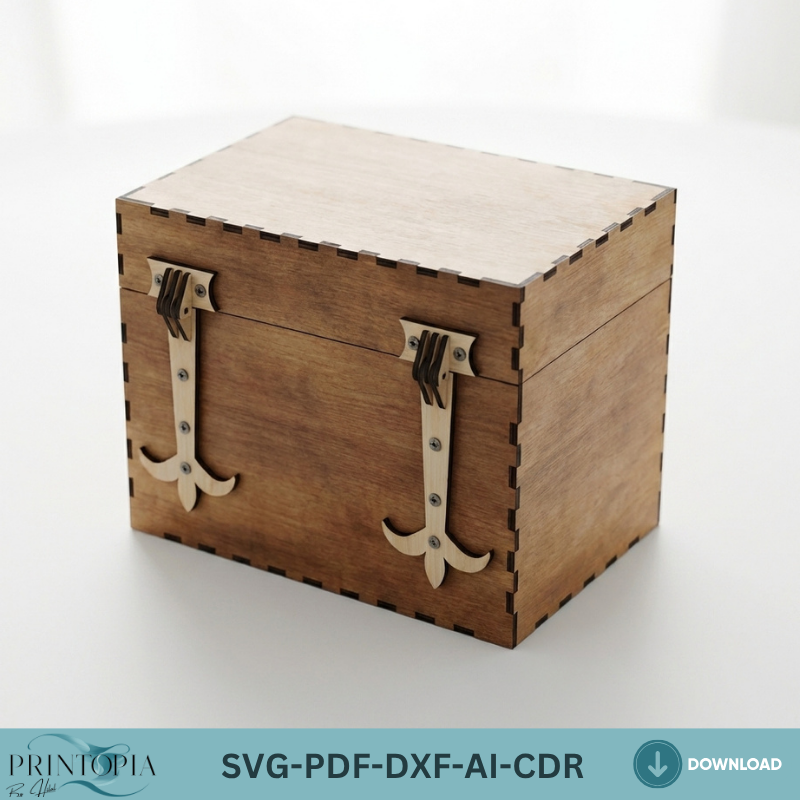 Wooden hinge Laser cut files / Laser Box Cutting Templates / Hinges for Box