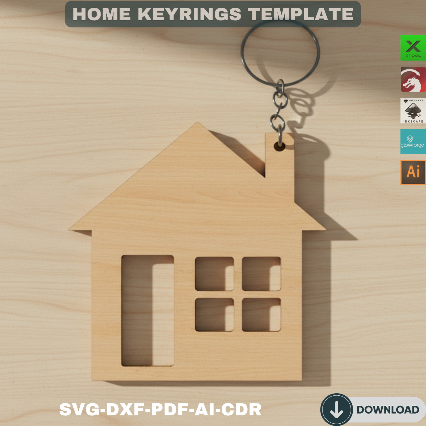 Gift for New Homeowners, New Home Keyrings,  First Home Keychain, House Warming Keys 122