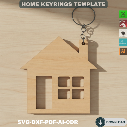 Gift for New Homeowners, New Home Keyrings,  First Home Keychain, House Warming Keys 122