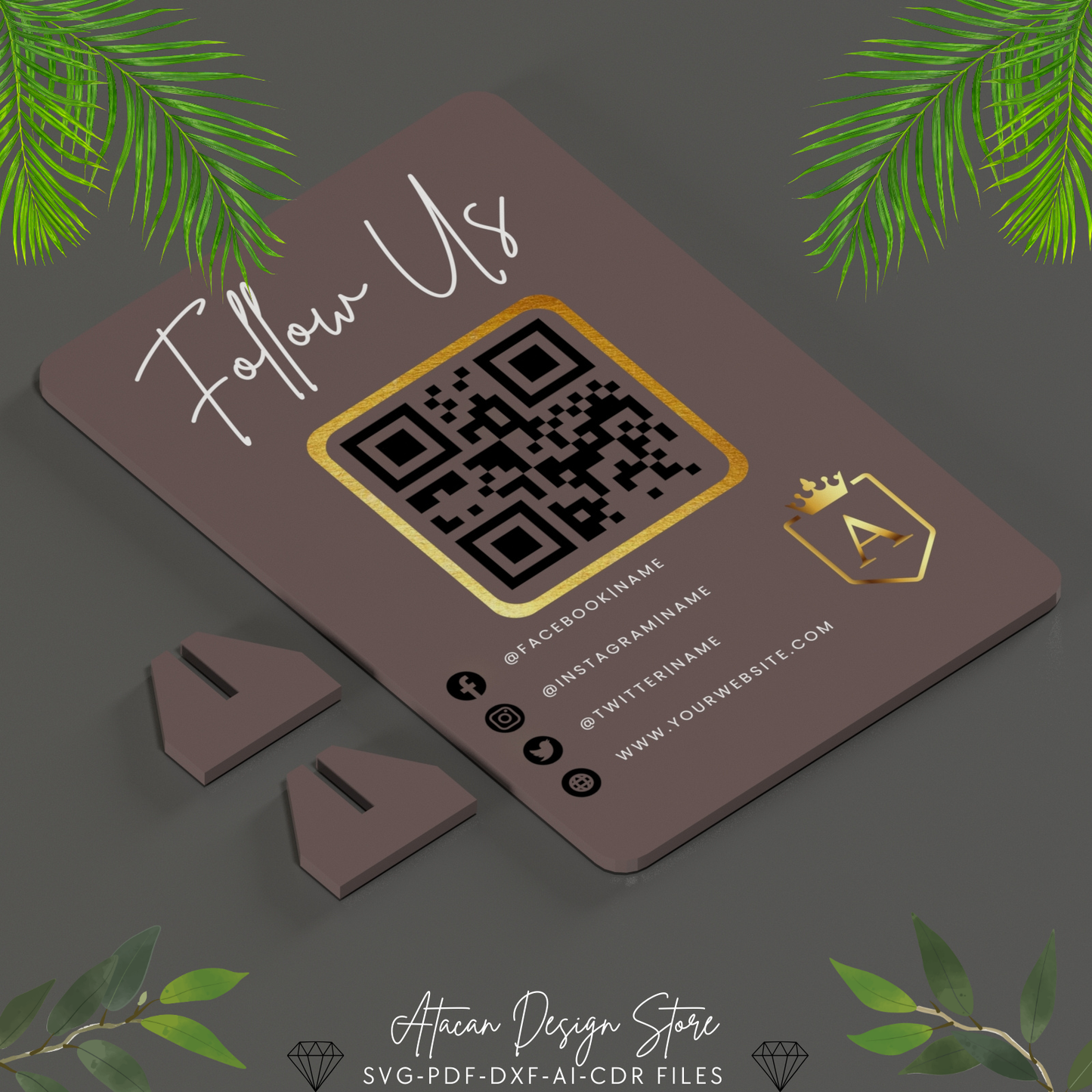 Customizable Multi QR Code Sign - Perfect for Social Media and Payment 678