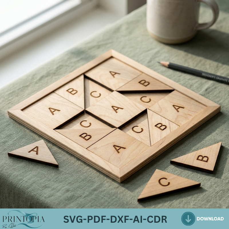 Wooden Quilt Block Patterns Cutting Templates Geometric Wall Art Barn Star DIY Home Decor