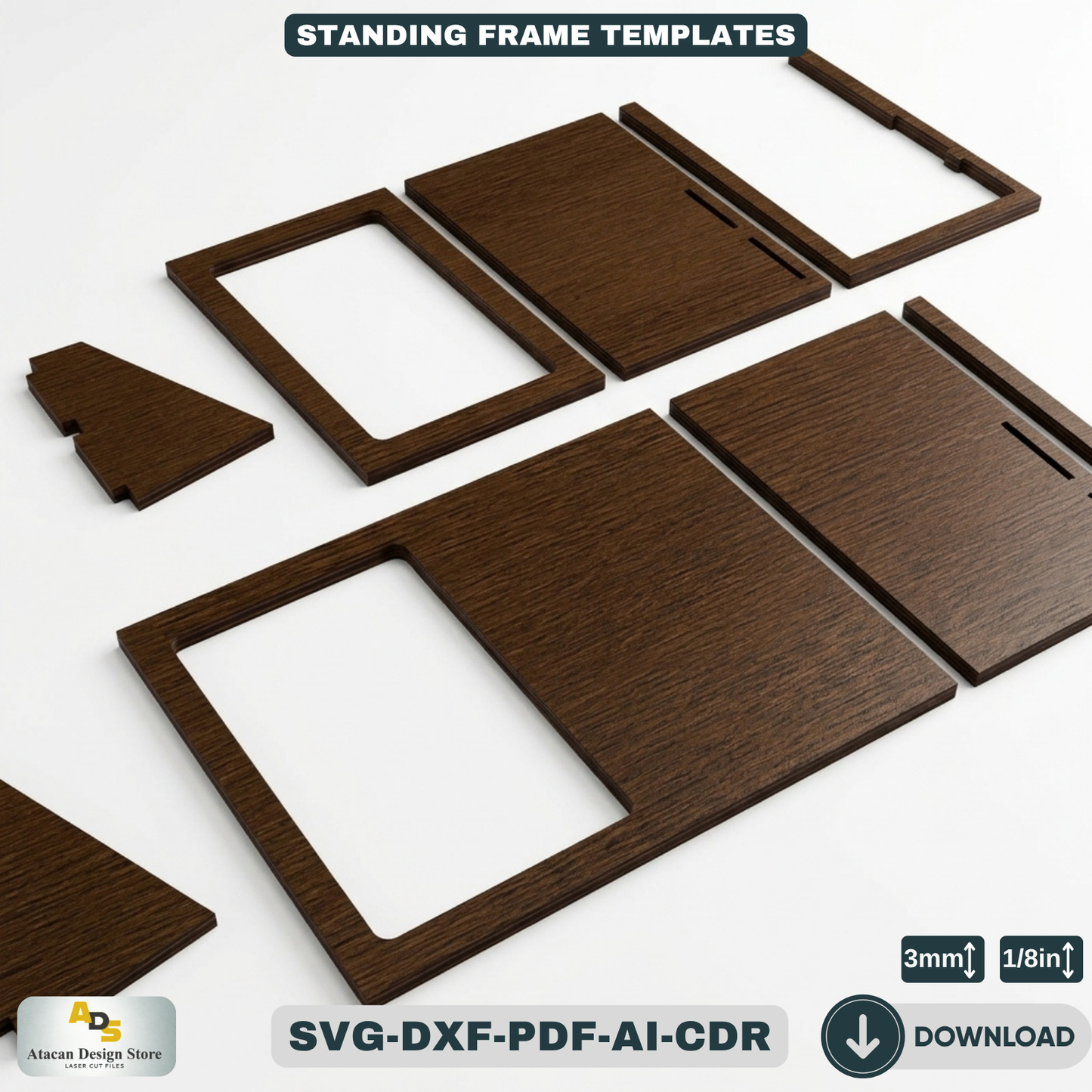 DIY Picture Frame Cutting Files - Personalized Photo Gift - Picture Frame Cut Plans 367