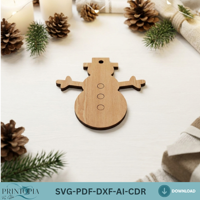 Christmas Ornaments Set / New Year Objects Laser Cut / Noel Vector Files