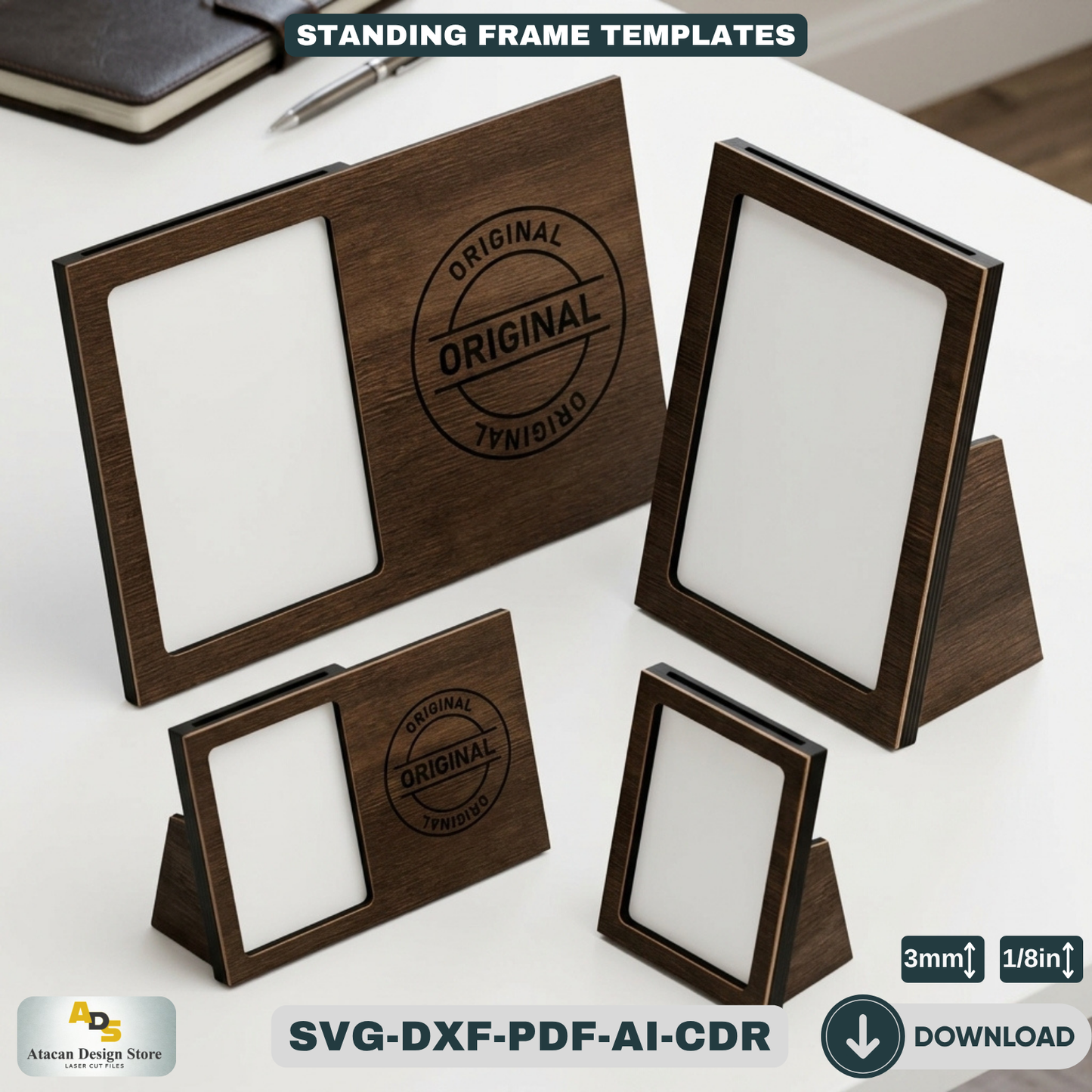 DIY Picture Frame Cutting Files - Personalized Photo Gift - Picture Frame Cut Plans 367
