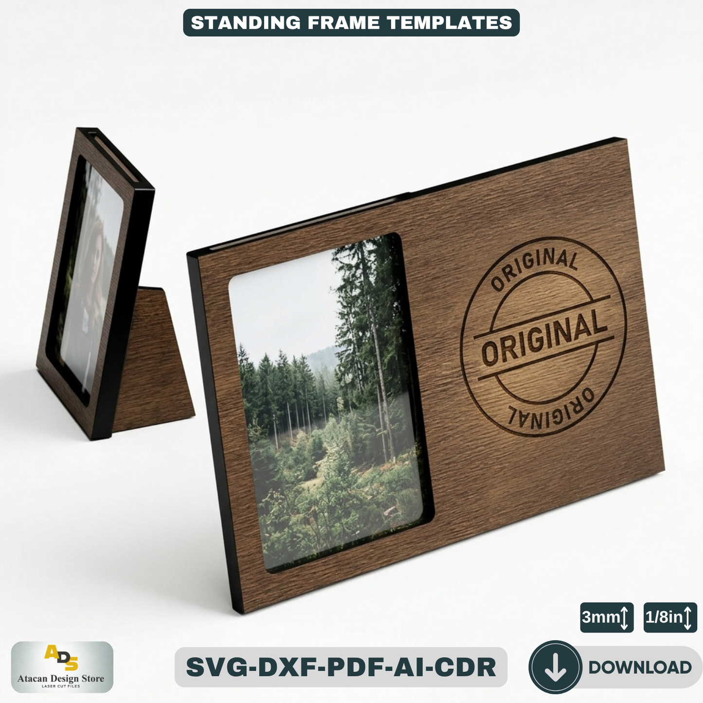 DIY Picture Frame Cutting Files - Personalized Photo Gift - Picture Frame Cut Plans 367