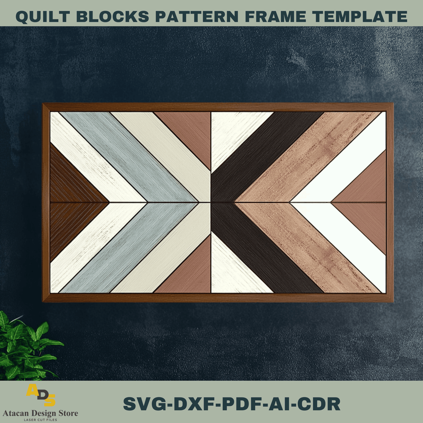 Versatile Quilt Block Templates Bundle - Ideal for Laser Cutting & Creating Elegant Wall Art 757