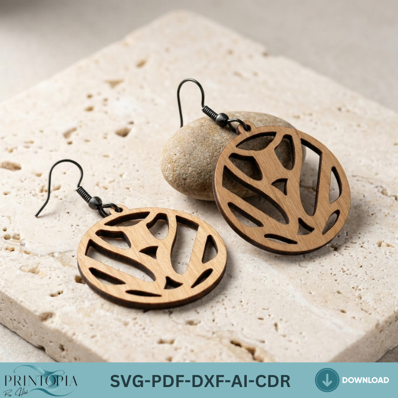 Wooden Earring Geometric Jewelry Templates Boho Wood Earring Bundle Jewel Designs DIY Gifts