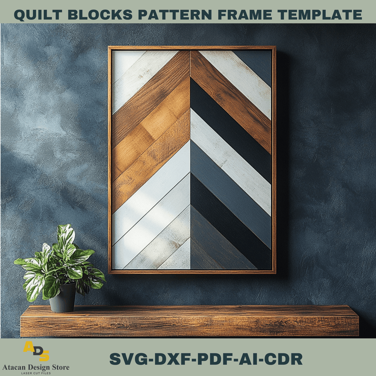 Versatile Quilt Block Templates Bundle - Ideal for Laser Cutting & Creating Elegant Wall Art 757