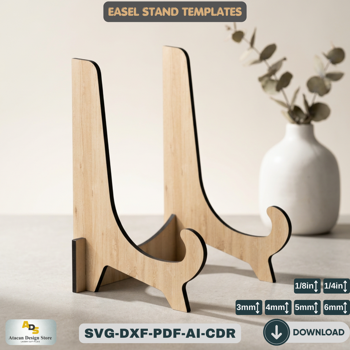 Versatile Easel Display Stand Bundle - DIY Frame Holder - Art Show Display, Gallery Exhibition Stands 405