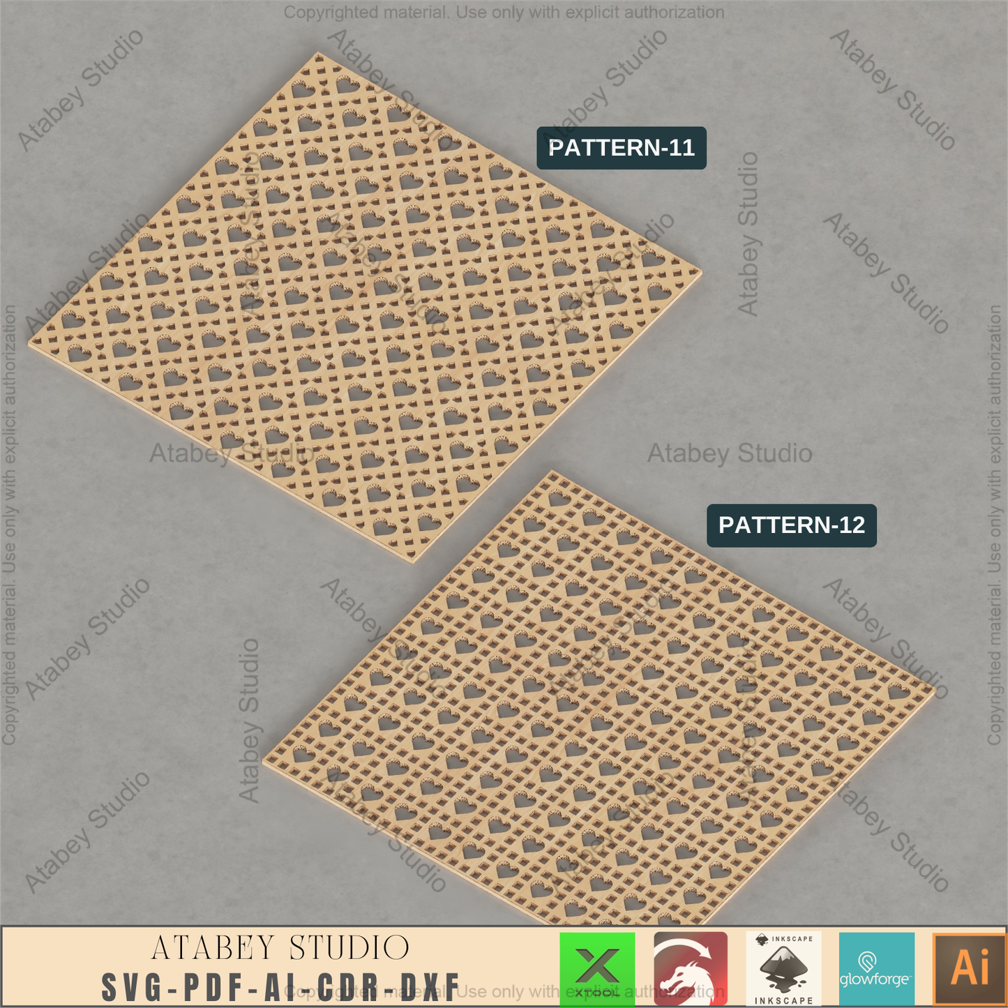 Boho Rattan Weaving Patterns Bundle • 18 Laser Cut Cane Designs for Furniture Upcycle • Glowforge Xtool Decor Files 615