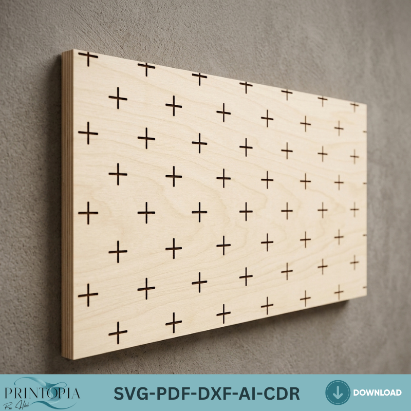 Geometric Wood Wall Art Laser Cut Files Herringbone Honeycomb Tile Patterns Frame Bundle