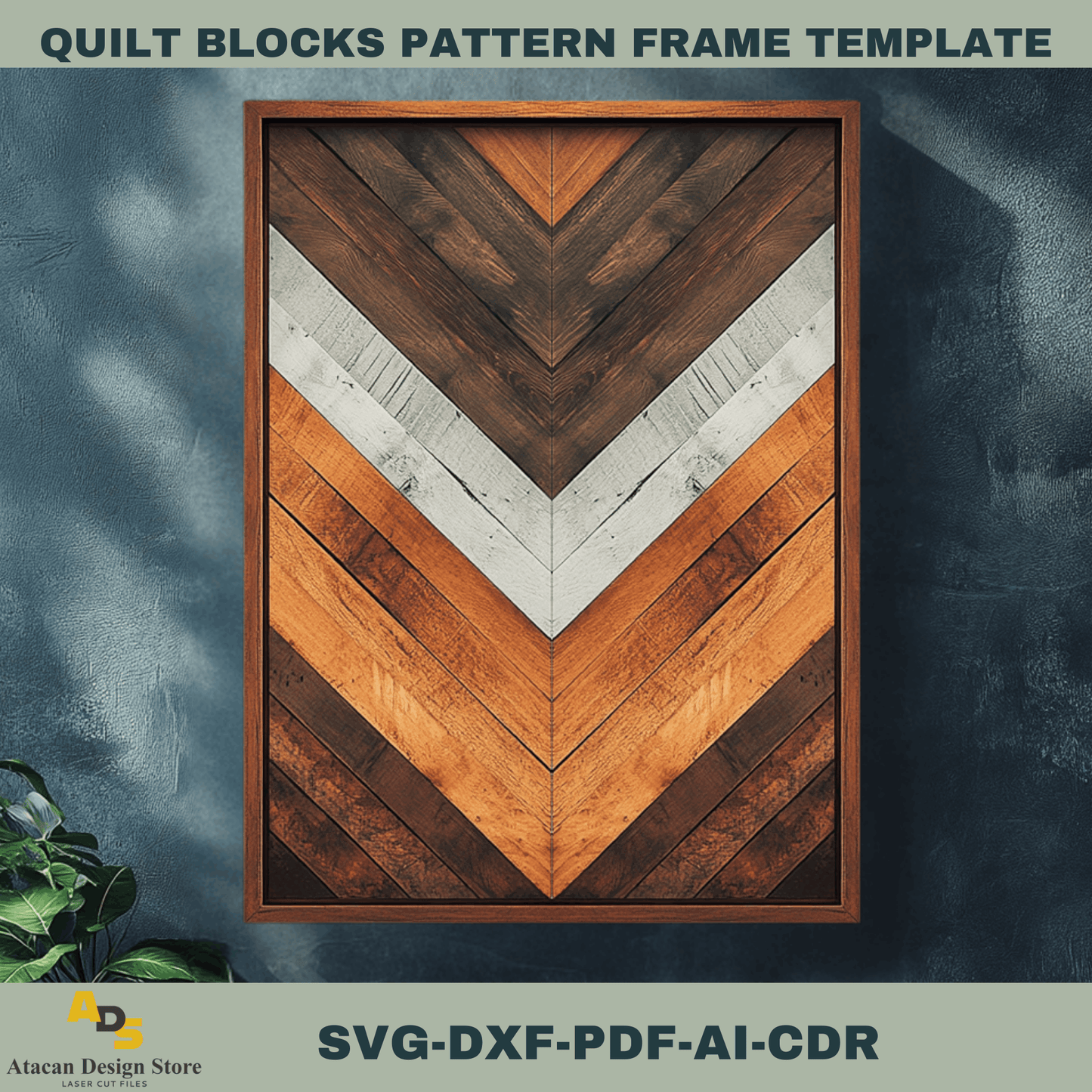 Wood Art Quilt Block Designs - Laser Cut Patterns for Unique Wall Decor Projects 758