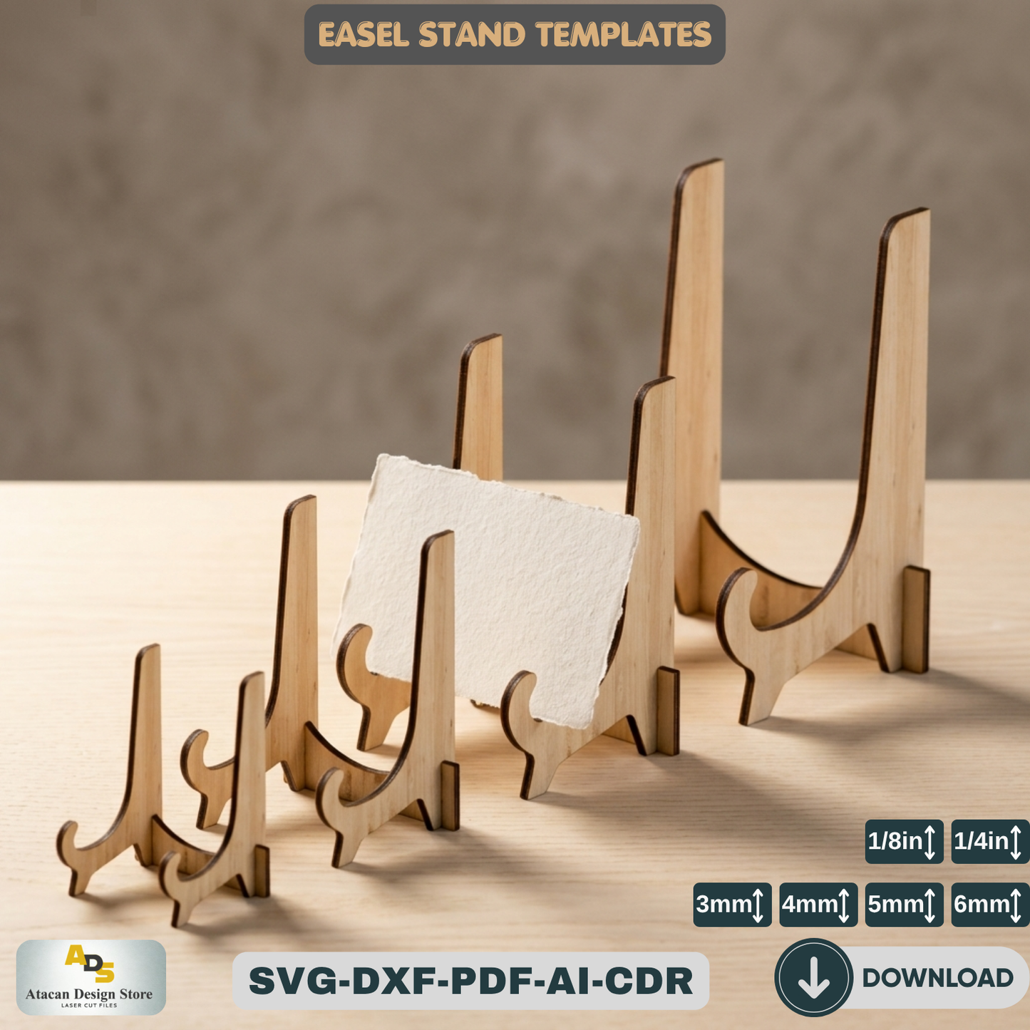 Versatile Easel Display Stand Bundle - DIY Frame Holder - Art Show Display, Gallery Exhibition Stands 405