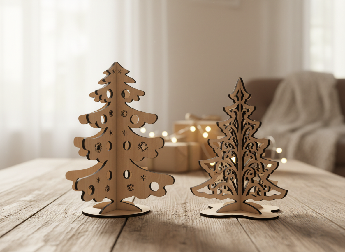 Standing Trees Christmas template pattern / Noel Decoration / Xmas Tree Cut Files ADS197