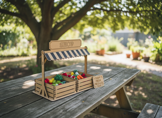 Sweeten Your Sales: Laser Cut Wooden Market Stall - Pop-Up Candy Shop Magic848
