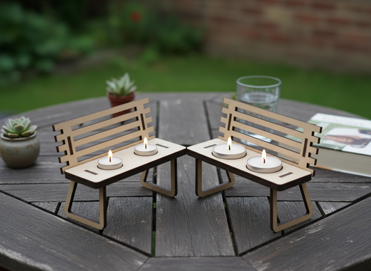 Wooden Bank Candle Holder - Tea Light Holder - DIY Plans and Ready to Laser Cut Files -Svg Dxf Ai Cdr 562