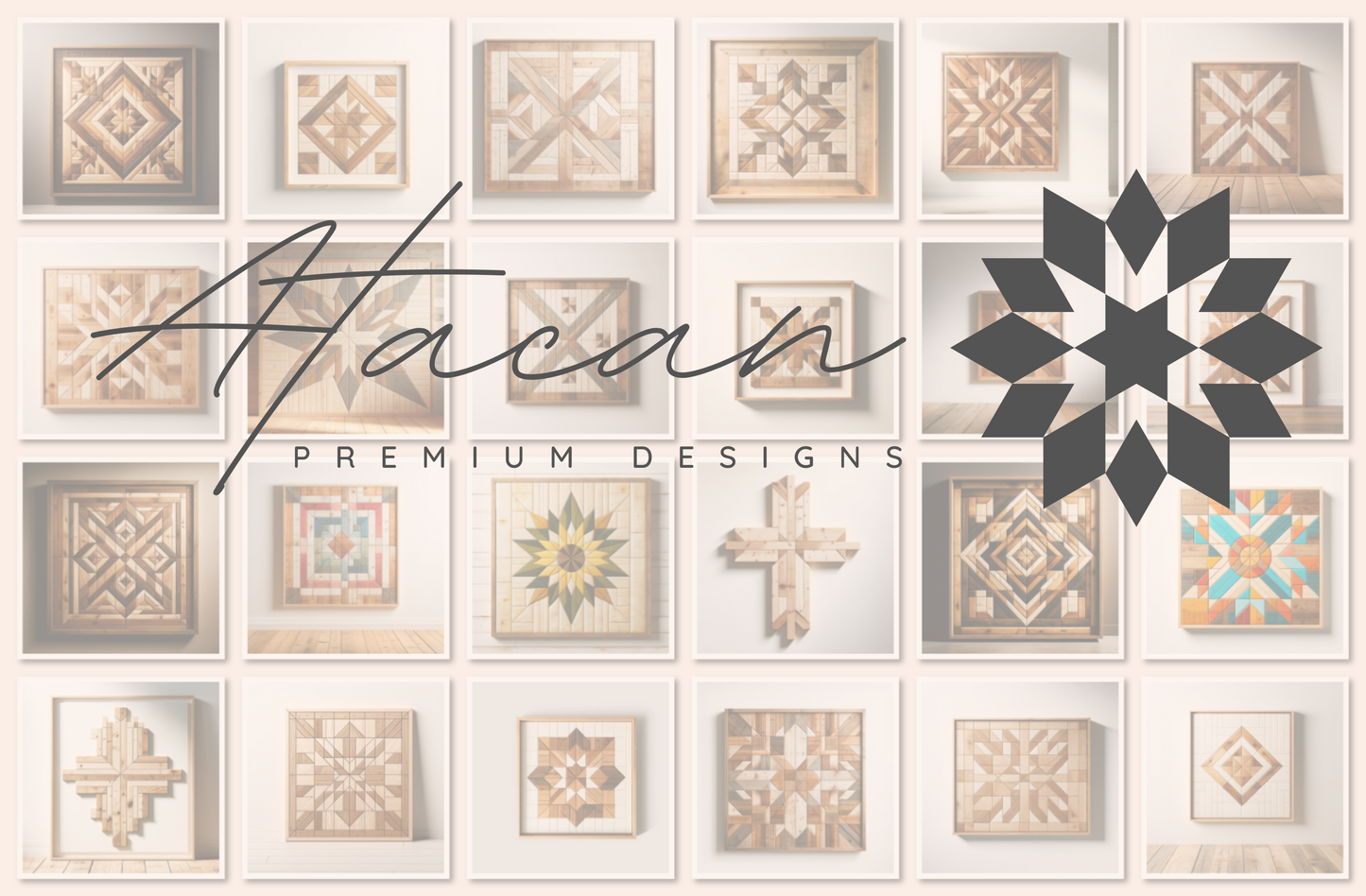 Artisan Barn Quilt SVG Collection - Intricate Patterns for Laser Cutting & Wood Crafts 208