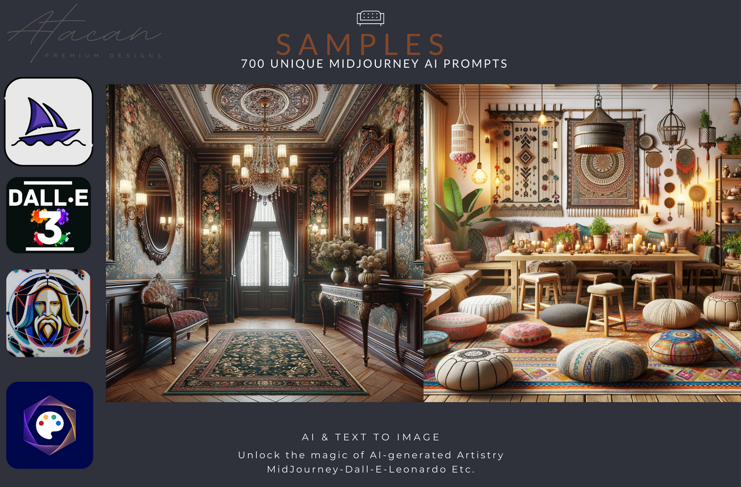 700 MidJourney Prompts for Interior Design - Transform Spaces with AI 247