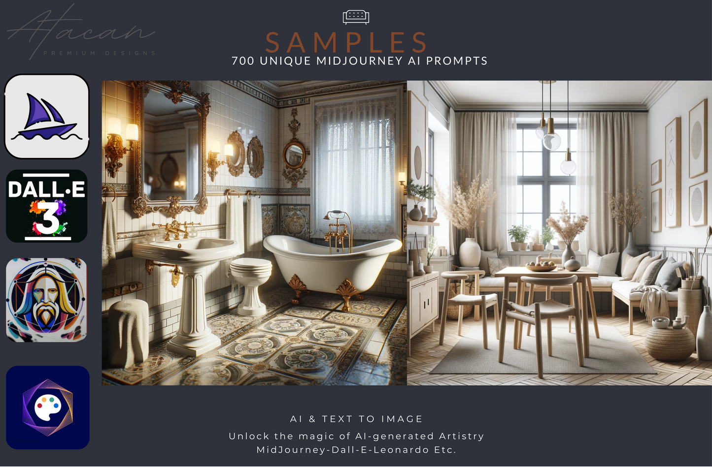 700 MidJourney Prompts for Interior Design - Transform Spaces with AI 247