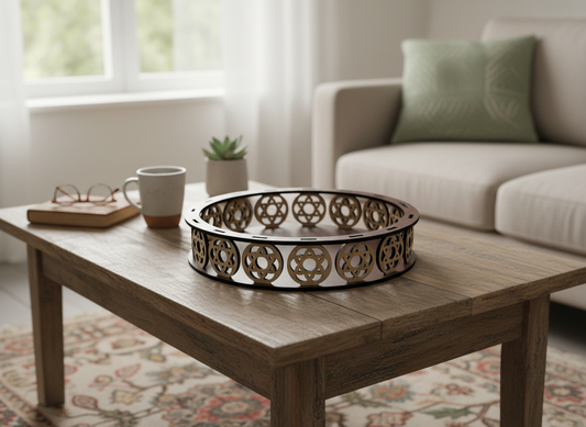 043 Round Decorative Tray / Kitchen Decor / Fruit Basket Design SVG DXF CDR Ai 043