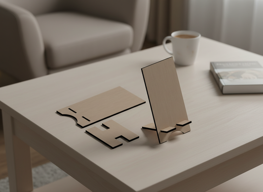 Phone Stand Laser cut file / Phone holder SVG file / Wooden Display Stand / instant download Svg DXF CDR 317