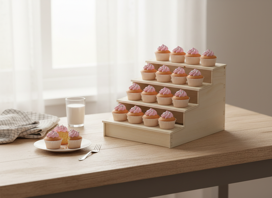 Shelf Retail Counter Display Stand / Cupcake Stand / Display Shelves / Laser Cut File SVG DXF CDR Ai 319