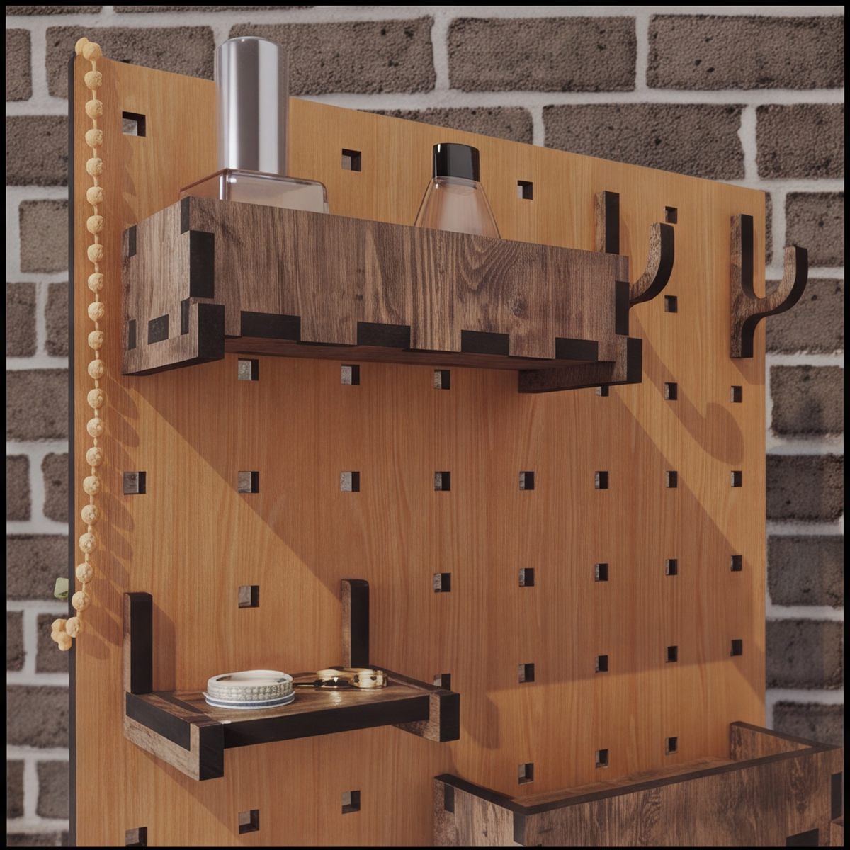 Pegboard Laser Cut Design: SVG Files, Hooks, Shelves, Stand Plans, Laser Cut Display Stand & Accessories, DIY 526