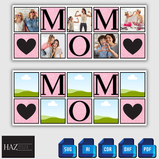 Personalized MOM Photo Mug Template – Perfect Gift for Mothers – Easy to Edit in Canva 340