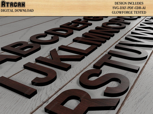 Wooden Letters and Numbers Bundle – atacandesignstore