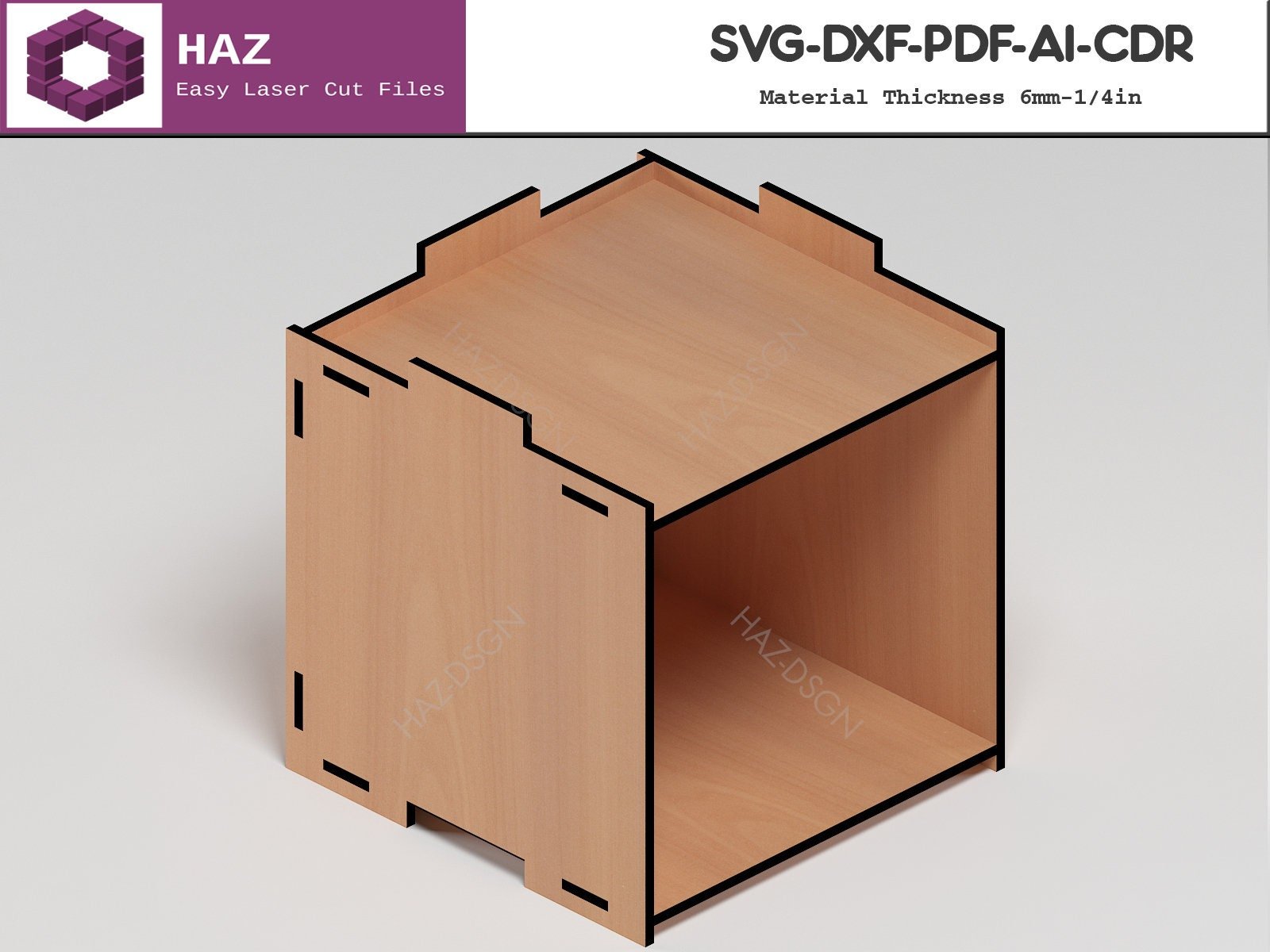 Wood Stackable Box / Stacking Boxes / Laser Cutting Files ...