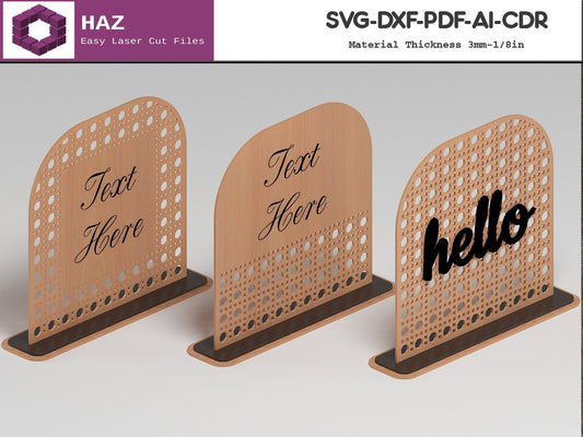 015 Boho Rattan Cane Designs / Basket Weaving Name Sign / Farmhouse SVG DXF CDR Ai files 015