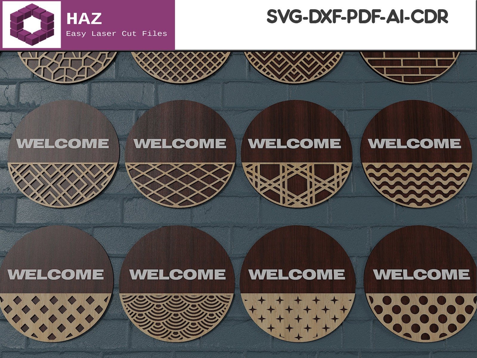 Door Hanger Bundle / Patterned Door Hangers / Welcome Signs ...
