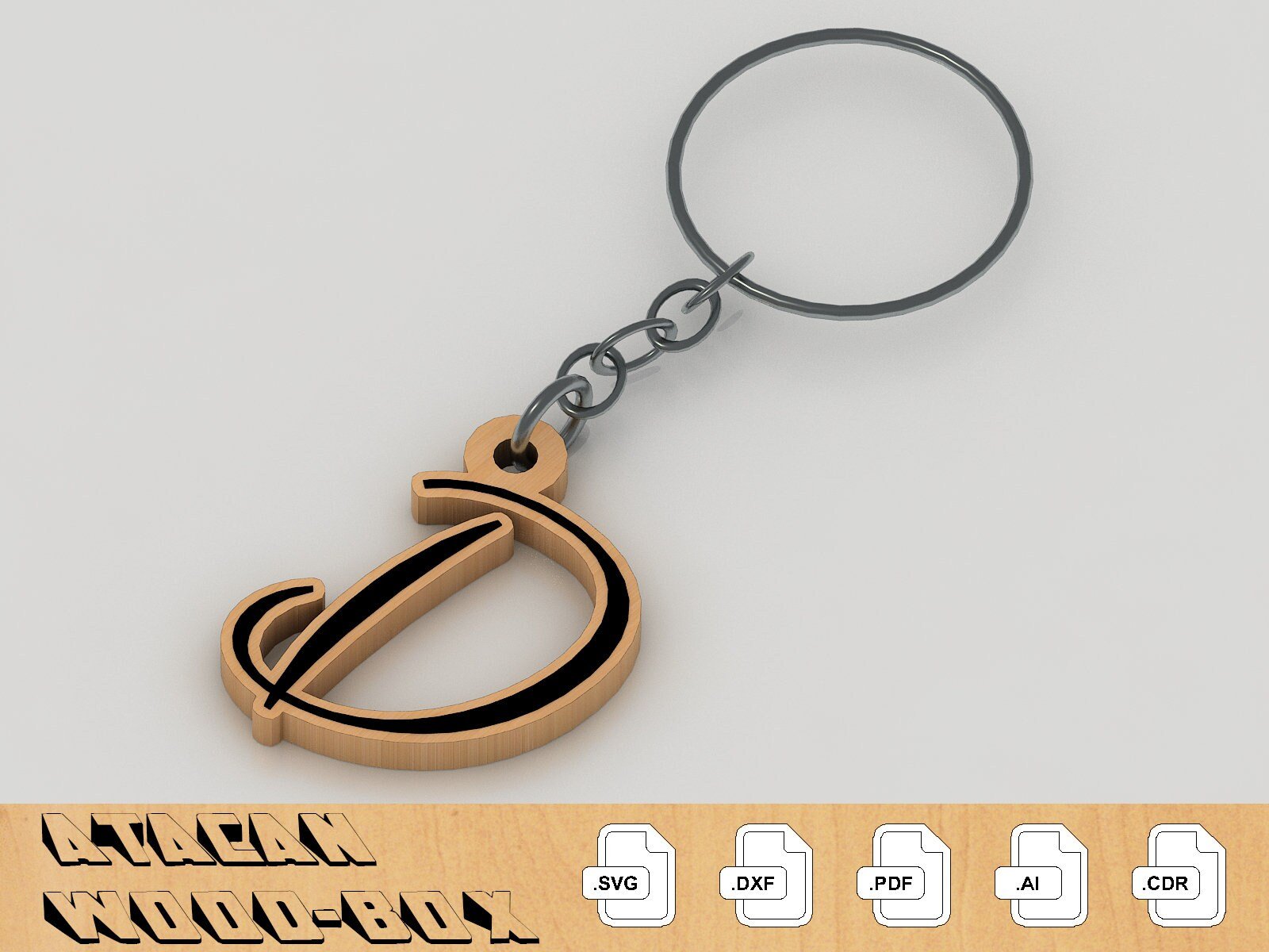 Alphabet letters SVG files - Letter Keychain bundle - Glowforge, Cricu ...